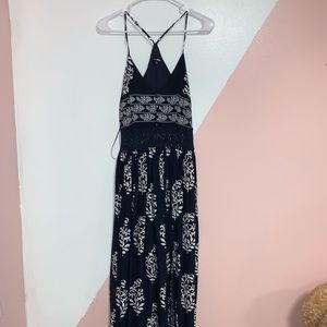 long summer slit dress🤍